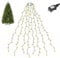 SALCAR Christmas Tree Lights, 1.5m x 8 Strands Christmas Tree Decorations with Memory/Timer Function, Easy to Install Christmas Lights for 3-5ft Christmas Tree, 8 Modes & Waterproof, Warm White