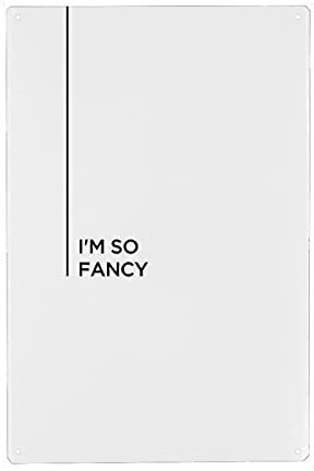 artboxONE Metall-Poster 20x30 cm Typografie Fancy von Künstler MUTHYGER