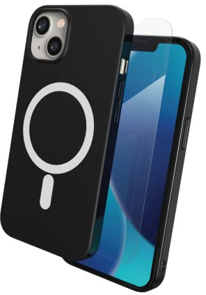 max Protection by ZAGG - Bundle MagSafe Case and HD Tempered Glass Screen Protector - Made for Apple iPhone 13 - Black