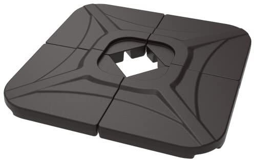 wikiwiki 104.3 kg Offset-Terrassenschirm-Basis, freischwingender Regenschirm, hängender Schirm, beschwerter Boden, Platten-Set, nur für Banyan-Schirme und Sycamore Schirme