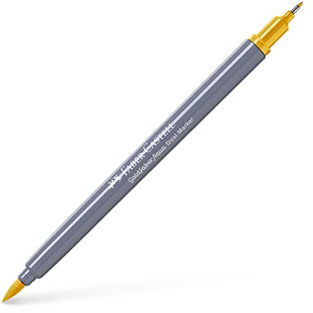 Faber-Castell Creative Studio Goldfaber Aqua Dual Marker, Neapelgelb, Einzelmarker, für Kunst, Handwerk, Zeichnen, Skizzieren, Zuhause, Schule, Universität, Ausmalen