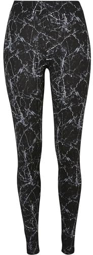 Urban Classics Damen Yogahose, Klassisch, Blackmarble, 3XL