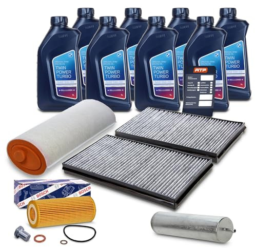 BESTPRICE ATP Inspektionspaket Filterset 1x Ölfilter, 1x Kraftstofffilter, 8x