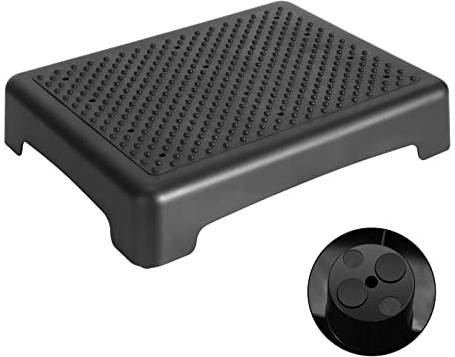 Fotree One Step Stool, Safety Step Platform for Senior & Adults, Non-Slip Mobility Step Platform for Stair, Car, Bed, Chair, Shower, Bathtub, Outdoor, 3.5 Inch High Rise Stairs 440 Lbs Capacity