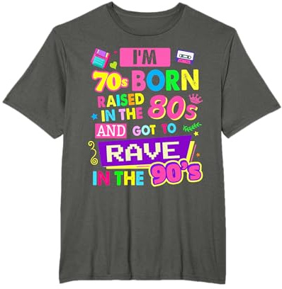 90er Jahre Design für Damen Rave Outfit & 90er Festival Kostüm T-Shirt