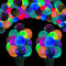 109 Pack UV-Neon-Ballons Leuchtende Glühen im Dunkeln Schwarzlicht Reaktive Fluoreszierende Polka Dot Latex Ballons Neon Party Zubehör Black Lights Party Assorted Colors