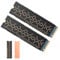 DolDer dissipatore di calore in rame Heatsink Thermal Pad con copertura completa del rivestimento in grafene per M.2 2280 SSD -2 pezzi