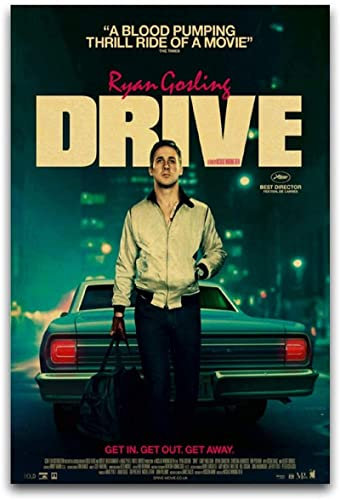 ZANNZA Bilder Wohnzimmer Modern 60 * 90cm Drive Ryan Gosling Movie3 Poster Soggiorno Camera da letto Pittura Opera d'arte Senza Cornice