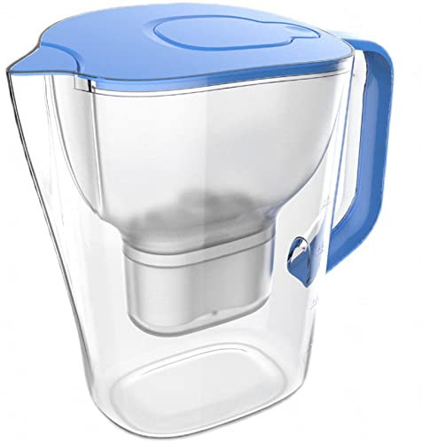 Caraffa Filtrante Frigorifero, Caraffa Filtrante 3,5 Litri + 3 Cartucce Filtranti, Caraffa Sottile Frigorifero, Cartucce Filtranti La Riduzione Del Cloro, Impurità Calcare