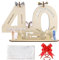 GoldRock Holzschild Gästebuch 40 Geburtstag Männer Frauen mit Geschenktasche&Schleife,Geschenk 40. Geburtstag Frau,Geschenke zum 40 Geburtstag Mann,Geburtstagskarte 40,Geldgeschenke Geburtstag Holz