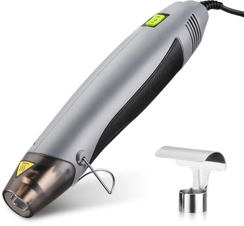 WORKPRO Pistola ad Aria Calda da 400 W, Pistola Termica Professionale a Temperatura Regolabile 300/500 ℃, Riscaldamento Rapido 1,5 S, con Ugello Riflettente