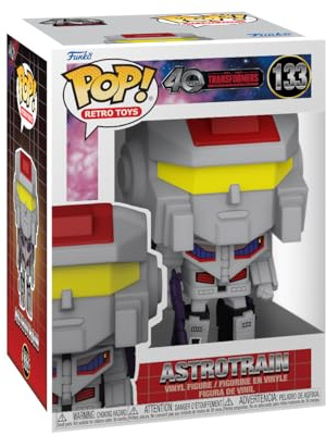 Funko POP! Retro Toys: Transformers G1 - Astrotrain | Offizielles Action/Adventure Merch - Vinyl Sammelfigur als Regal Deko - Geschenkidee zum Geburtstag für Fans und Sammler