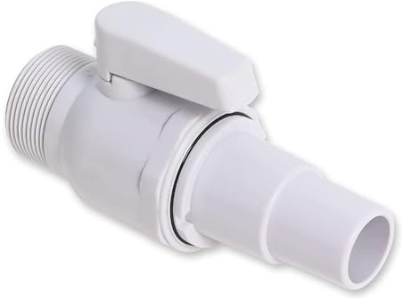 Nexoria Robinet d'arrêt pour piscines, adaptateur de tuyau universel de rechange, robinet d'arrêt, adaptateur de tuyau, filtre de piscine, adaptateur de tuyau, accessoire de piscine pour pompe de