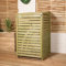 Samuel ALEXANDER 68cm x 1.2m Wooden Outdoor Garden Single Wheelie Bin Store Storage