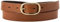 Levi's Women's Charlie Normal Buckle 100 Bovine Leather Belt, Cognac, 70