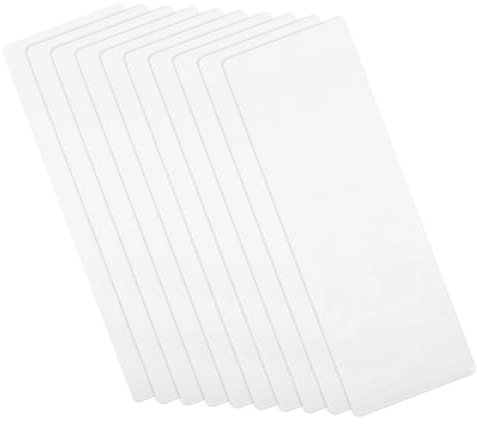 COHEALI 10St Transparente Lesezeichenhülle Lesezeichenverpackung Klare Lesezeichenhüllen PVC Buchzeichen PVC-Bookmark-Ärmel Zubehör für Büro-Lesezeichen Klarsichthülle für Lesezeichen