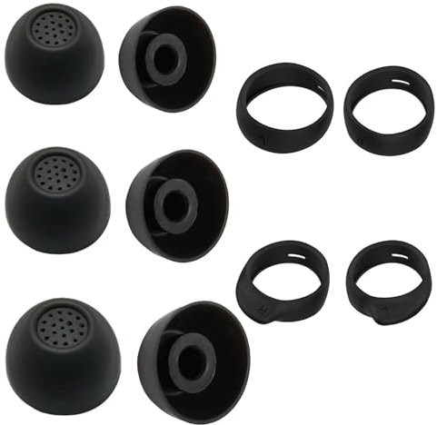 Alriedy Samsung Galaxy Buds FE Ohrstöpsel, 5 Paar Silikon Ohrflügel Für Samsung Earbuds FE, Anti-Rutsch Ersatz-Ohrstöpsel Mit Staubschutznetz, Wiki Silikon Ohrstöpsel Galaxy Buds Ersatzteile