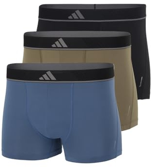 adidas Herren Trunk (3 Pack) - Active Micro Flex Eco - Boxershorts enganliegend - Bequeme Unterwäsche