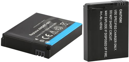 Akku für GoPro Hero 1, Hero 2, Hero, HD Hero, Motorsports Hero Digital Kamera Batterie AHDBT-001, Li-Ion 1100mAh 3,7V