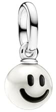 Pandora ME Happy Mini-Charm-Anhänger aus Sterling Silber mit Behandelte Süßwasserzuchtperle, Kompatibel ME und Moments, 793457C01