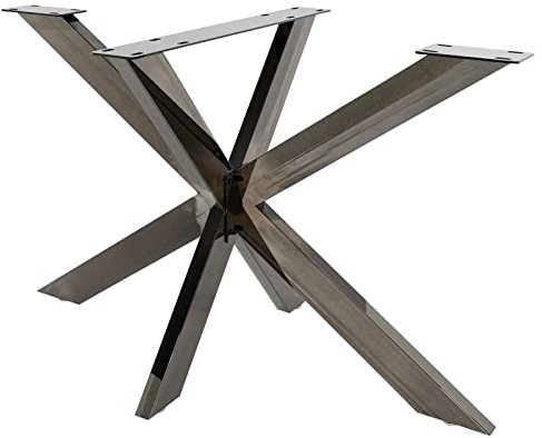 Tischgestell im Industrie-Stil, Spinne, pulverbeschichtete Stahlbeine für DIY-Möbel, einfache Montage, 78 x 71 x 120 cm