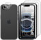 Lutree pour iPhone 16e Verre Trempé, 2+2 Pièces Protection écran + Caméra Arrière Protecteur Film, 9H Dureté HD Anti-Rayures sans Bulles Vitre Trempé Protecteurs d'écran