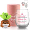 TUZELIYA Geschenke für Freundin - 550ml / 19oz Weingläser Geburtstagsgeschenk für Frauen - Personalisierte Geschenke für Beste Freundin - Geschenkideen für Frauen Mama Kollege - Dankeschön Geschenk