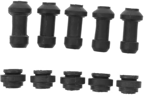 Cabilock 4 Sets Motorcycle Brake Bleeder Screw Caps Rubber Dust Covers Caliper Protective Covers for Electric Scooter Disc Brake Pump Weather-resistant