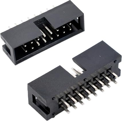 Oiyagai 50 Stück 16-Pin IDC Buchsenleisten – 2,54mm Raster JTAG Stecker, Stiftleiste für Flachbandkabel, PCB Verbindung, DIY Elektronik & Industrieprojekte