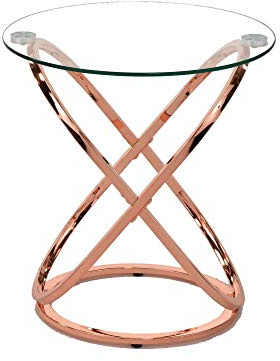 ASPECT Monarch Coffee/Side End Table, Copper, 52 x 52 x 56.5 cm