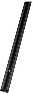 SLV 1Phasen Aufbauschiene | Hochvolt-Stromschiene, Aufbau-Schiene, Schiene zur Montage an Wand oder Decke, Stromschienen-System, Anschluss für 1P Schienen-Strahler | 3m, schwarz