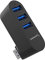 SABRENT Hub USB 3.0 de 3 Puertos USB de Aluminio | Giratorio para iMac, MacBook, MacBook Pro, MacBook Air, Mac Mini, Ordenador portátil y PC [HB-R3MB]
