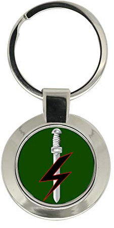 Giftshop UK Special Forces Support Group Schlüsselanhänger British Army, Silberfarbenes Metall, One size