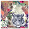 murando - Tapete selbstklebend 10m Wandtattoo dekorative Möbelfolie Dekorfolie Fotofolie Panel Wandaufkleber Wandposter Wandsticker - Tiere Tiger Blätter Blumen Ornament Buddha g-C-0289-j-a