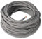 Amarcords - Cavo elettrico tessile colore CANVAS GRIGIO CHIARO tondo lino 5 metri con messa a terra 3x075mm - Filo rivestito in tessuto colorato vintage per lampade lampadari applique e abat jour.