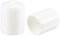 sourcing map 50pcs Round Rubber End Caps 15mm White Vinyl Cover Screw Thread Protectors