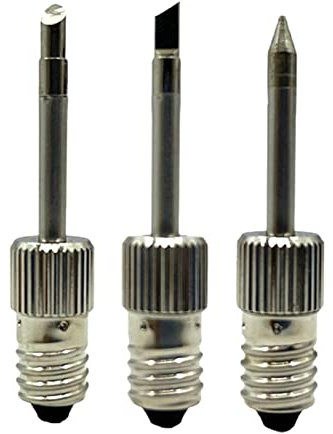 predolo Punte di ricambio per saldatore Interfaccia E10 Batteria ricaricabile USB Punte saldatura professionali Set di punte per saldatura per