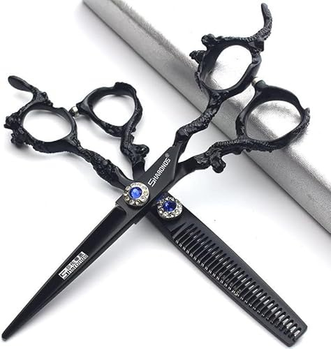 Barber Professional 6/7/7.5/8/9-inch high-end JP440c Barber Scissors Set Hair Scissors Set (6-inch-2pc-C)