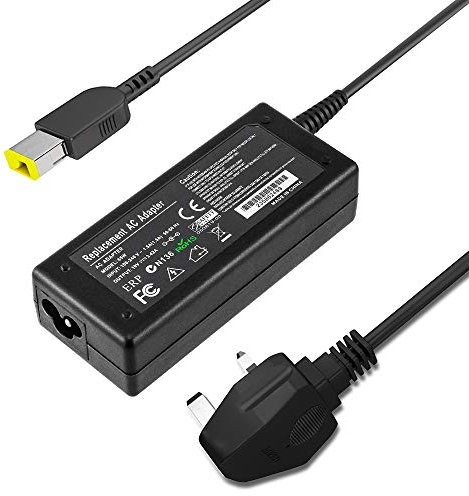 Aiobuvr Lenovo Laptop Charger 65W, Yellow Rectangle Mouth Power Adapter Compatible with Lenovo Ideapad Flex 2 Flex 3 Yoga 11 11S Series and Thinkpad X/E/S/L/B/U/T/K/Z/Y/G/Yoga/Helix/Flex Series