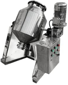 Cina Polvere farmaceutica industriale miscelatore di farina Rotazione rotativa Doppio cono Tumbler Blender Powder Barrel Mixer