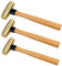 WEDO 3 pièces Massette en laiton,manche en Bois,450g+680g+900g,Marteau arrache-clous de charpentier,Idéal pour la construction,résistante à la corrosion,Forgé