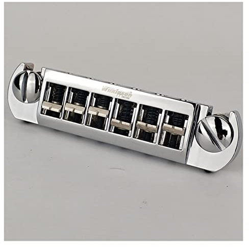 E-Gitarren Brücke Single Stick Bridge Für E-Gitarre Chrom Silber Einstellbarer Wraparound