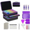 Queta 240 Slots Diamond Painting Storage Box 5D Diamond Painting Accessories Tools Storage Box Carry Case Diamant Painting Tools Container Bag Diamond Embroidery Tools Handbag
