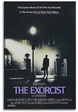 xze Filmposter The Exorcist, dekoratives Leinwand-Poster, ästhetischer Posterdruck, Wandkunst, Dekoration, Poster, 30 x 45 cm, ungerahmt