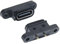 AANAN 5-50 Stück TYP C 2Pin wasserdichter weiblicher USB-C-Buchsenanschluss mit Schraubenloch-Ladeschnittstelle 180-Grad-USB-Anschluss (Size : 5 PCS)