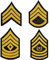 Casiler Chevrons Sergeant Us Army Patch Bestickte Waffen Badge Patch Military Uniform Rang Arms Schulterhaken Tab Abzeichen