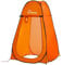 WolfWise Pop-Up Duschzelt, Toilettenzelt, Umkleidezelt, Tragbar Camping Duschkabine WC Zelt Mobile Umkleidekabine Outdoor Klozelt, Sichtschutz Geräumiges Privatzelt Lagerzelt für Wandern Strand Orange
