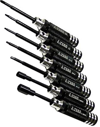 Veemoon schraubenausdreher set schraubenzieher set RC Modellbau Reparaturwerkzeug werkzeugtasche Auto Model Schraubendreher Sechskant 7-teiliges Set einstellen