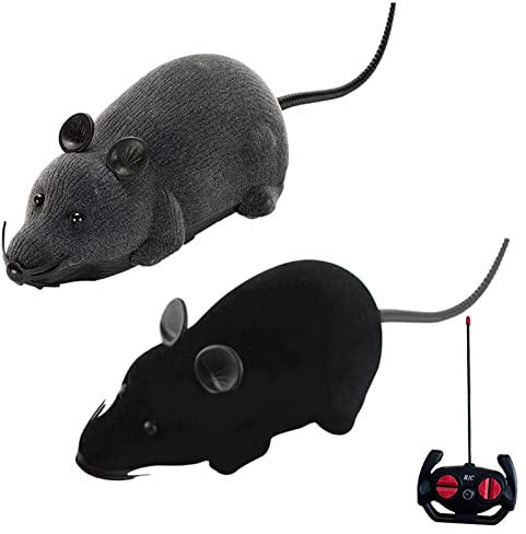Dubbulon 2 Remote Control Rats Toy - Interative Moving Cat Toys | Smart Electric Mice Kitten Toys | Funny Cat Dog Toys | Interactive Cat Toy For Indoor Cats | Perfect Exercise Toys For Your Kitten As