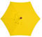 TWSOUL Replacement Parasol Fabric Cover, 3 m 6 Ribs Parasol Replacement Canopy Cover, Anti-Ultraviolet Patio Umbrella Cloth Cover (Yellow, 3 m / 6 Ribs)